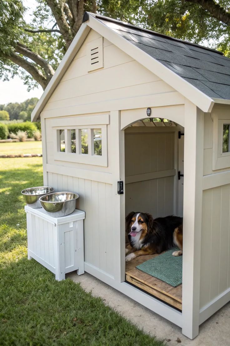 The Cedar Lodge — Insulated Single-Dog House