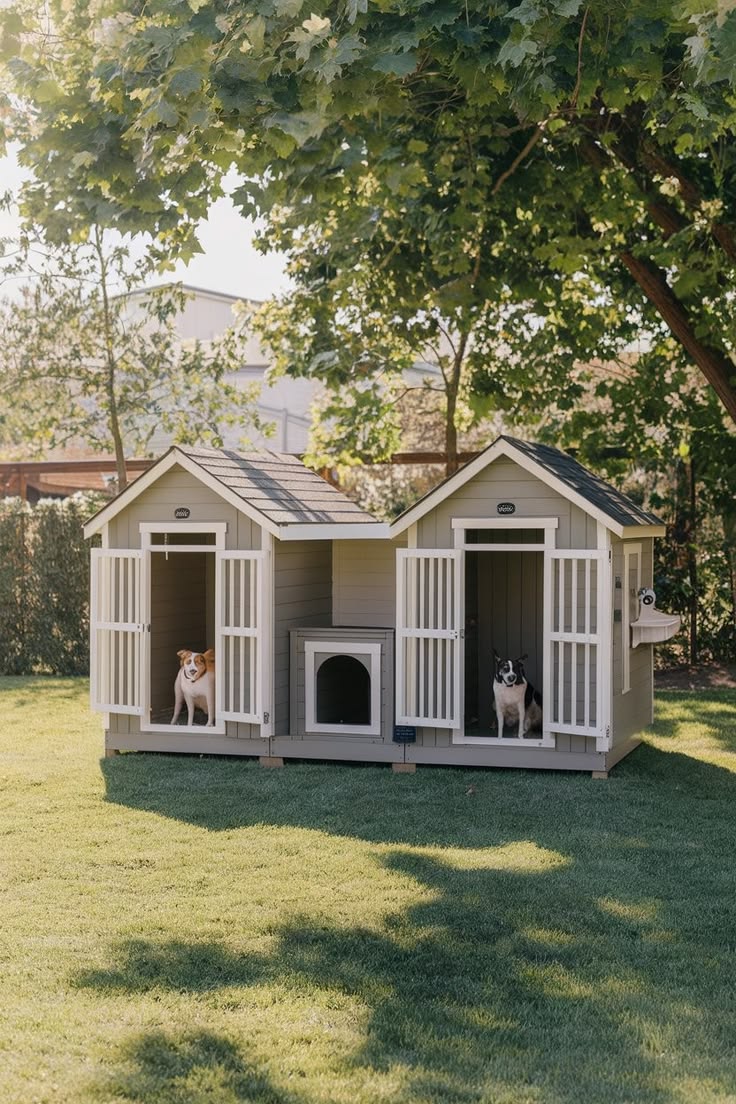 The Kennel Estate — Insulated 2-Dog Duplex House