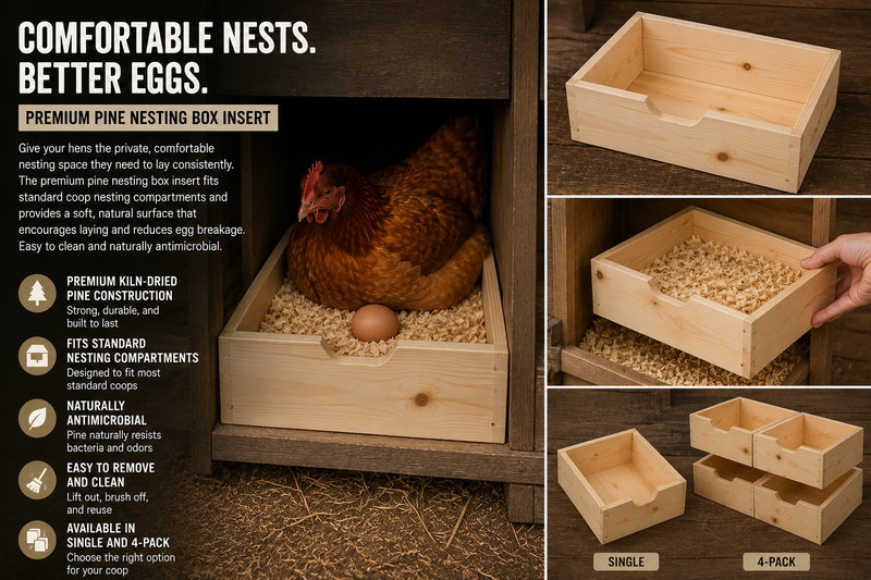 The Nest Box — Premium Pine Nesting Box Insert