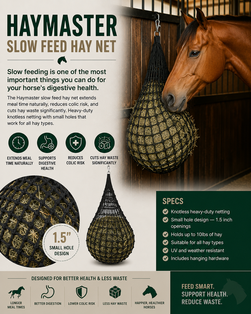 The Haymaster — Slow Feed Hay Net