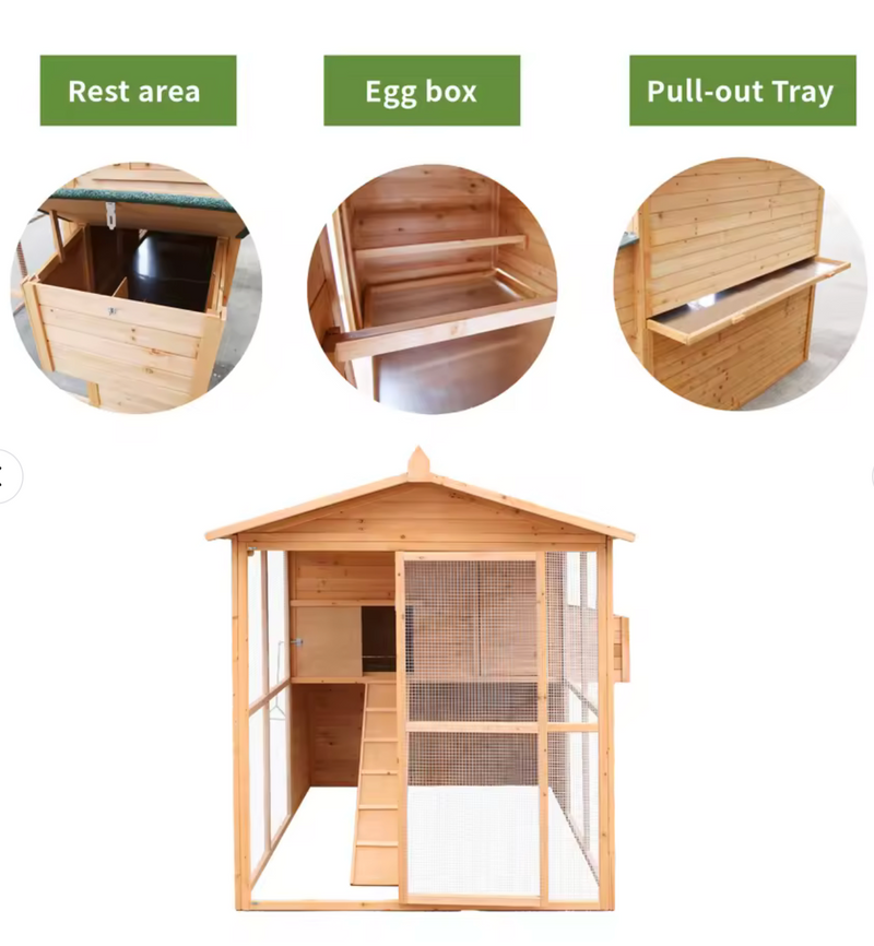 The Estate Poultry House — 20-Hen Premium Coop