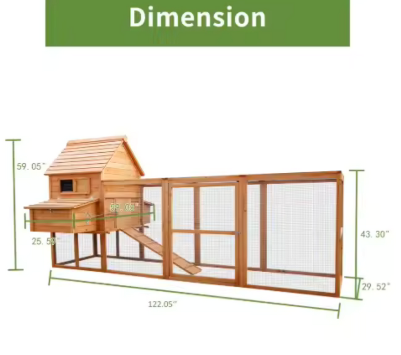 The Homestead Coop — 6-Hen Backyard Coop