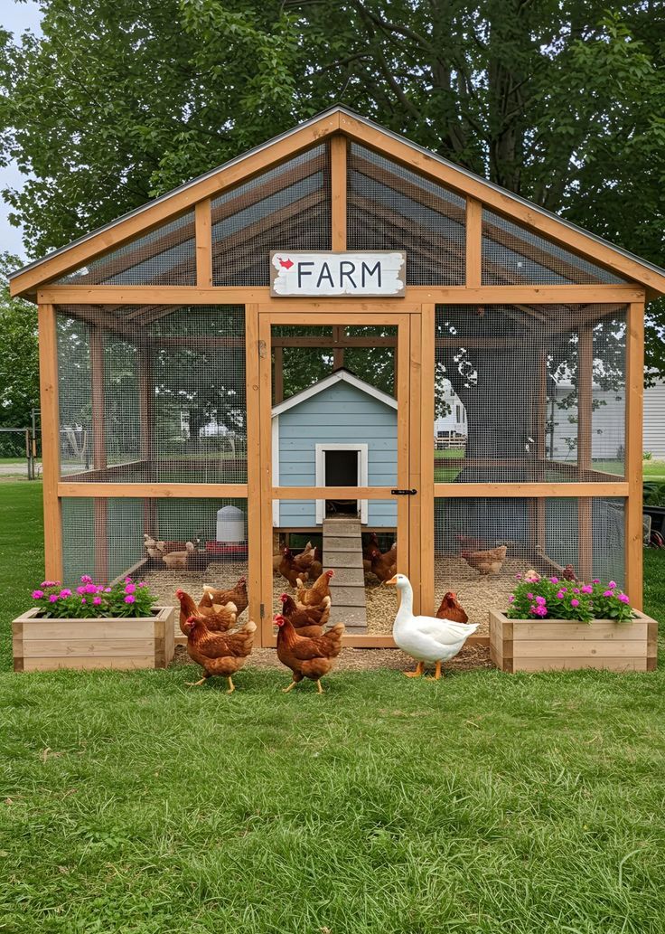 The Highland Coop — Cedar A-Frame 10-Hen Coop